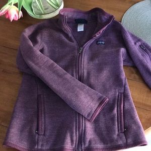 Patagonia zip up with arm pocket
